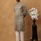 Luxury Silk Blend Thread Work Kurta Pyjama Set (65KP 5432 Beige ) [FF] [B-9]