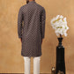 Festive Cotton Blend Printed Kurta Pyjama Set (65KP 5434 Grey ) [FF] [Q-11-14]