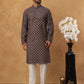 Festive Cotton Blend Printed Kurta Pyjama Set (65KP 5434 Grey ) [FF] [Q-11-14]