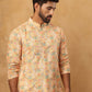 Festive Cotton Blend Printed Kurta Pyjama Set (65KP 5434 Yellow ) [FF] [Q-11-14]