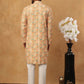 Festive Cotton Blend Printed Kurta Pyjama Set (65KP 5434 Yellow ) [FF] [Q-11-14]