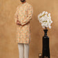 Festive Cotton Blend Printed Kurta Pyjama Set (65KP 5434 Yellow ) [FF] [Q-11-14]