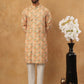 Festive Cotton Blend Printed Kurta Pyjama Set (65KP 5434 Yellow ) [FF] [Q-11-14]