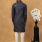 Festive Cotton Blend Printed Kurta Pyjama Set (65KP 5436 Navy ) [FF] [Q-11-14]