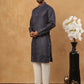 Festive Cotton Blend Printed Kurta Pyjama Set (65KP 5436 Navy ) [FF] [Q-11-14]