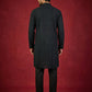 Embroidered Kurta Pyjama Set for Men ( 65KP B-P 5441Black S )
