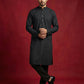 Embroidered Kurta Pyjama Set for Men ( 65KP B-P 5441Black S )