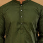 Viscose Rayon Embroidered Kurta with Korean Pants ( 65KP PJ11B R 5441 Olive )