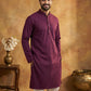 Embroidered Kurta Pyjama Set for Men ( 65KP P 5441Purple S ) [FF] [O-6]