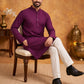 Embroidered Kurta Pyjama Set for Men ( 65KP P 5441Purple S ) [FF] [O-6]