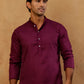 Viscose Rayon Embroidered Kurta with Korean Pants ( 65KP PJ11B R 5441 Purple )