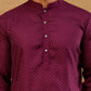 Viscose Rayon Embroidered Kurta with Korean Pants ( 65KP PJ11B R 5441 Purple )