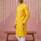 Embroidered Kurta Pyjama Set for Men ( 65KP P 5441Yellow S ) [FF] [O-6]