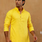Viscose Rayon Embroidered Kurta with Korean Pants ( 65KP PJ11W R 5441 Yellow )