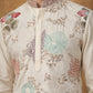 White Silk Blend Embroidered Kurta Pyjama ( 65KP P 5444White S ) [FF] [O-6]