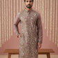 Silk Blend Designer Embroidered Kurta Set ( 65KP P 5445Brown S )