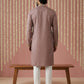 Silk Blend Designer Embroidered Kurta Set ( 65KP P 5445Brown S )