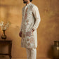 Men Embroidered Silk Blend Kurta Set ( 65KP P 5450White S ) [FF] [Q-11-14]
