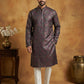 Men Cotton Blend Kurta Pyjama with Foil Print ( 65KP P 5452Maroon S ) [FF] [Q-11-14]