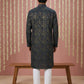 Men Cotton Blend Kurta Pyjama with Foil Print ( 65KP P 5452Navy S ) [FF] [Q-11-14]