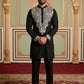 Japanese Fabric Embroidered Kurta Pyjama ( 65KP B-P 5453Black S )
