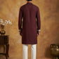 Japanese Fabric Embroidered Kurta Pyjama ( 65KP P 5453Purple S )