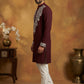 Japanese Fabric Embroidered Kurta Pyjama ( 65KP P 5453Purple S )