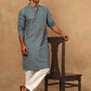 Cotton Blend Ethnic Printed Kurta Pyjama Set ( 65KP P 5455Sea-Green )