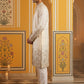 Men Silk Blend Embroidered Kurta Pyjama Set ( 65KP P 5458White S ) [FF] [B-1-2]