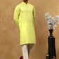 Classic Ethnic Print Cotton Blend Kurta Pyjama Set ( 65KP P 5459Green )
