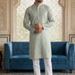 Embroidered Silk Blend Straight Kurta Set ( 65KP 5460Pista S ) [FF] [A-1-4]