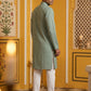 Embroidered Cotton Blend Kurta with Pyjama ( 65KP P 5463Green S ) [FF] [H-10]
