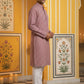 Embroidered Cotton Blend Kurta with Pyjama ( 65KP P 5463Pink S ) [FF] [H-10]