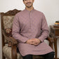 Classic Cotton Blend Foil Print Kurta Set ( 65KP B-P 5464Magenta )