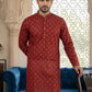 Classic Cotton Blend Foil Print Kurta Set ( 65KP P 5464Maroon ) [FF] [A-1-4]