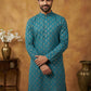 Classic Cotton Blend Foil Print Kurta Set ( 65KP P 5464Peacock S ) [FF] [A-1-4]
