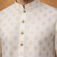 Classic Cotton Blend Foil Print Kurta Set ( 65KP P 5464White S ) [FF] [A-1-4]