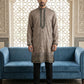 Men Embroidered Silk Blend Kurta Set ( 65KP B-P 5468Brown )