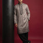 Men Embroidered Silk Blend Kurta with Korean Pants