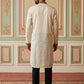 Men Embroidered Silk Blend Kurta Set ( 65KP B-P 5468White S )