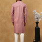 Traditional Printed Kurta Pyjama Set for Men ( 65KP P 5470Magenta )
