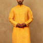 Traditional Printed Kurta Pyjama Set for Men ( 65KP P 5470Orange )
