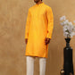 Traditional Printed Kurta Pyjama Set for Men ( 65KP P 5470Orange )