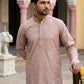 Men Peach Embroidered Festive Kurta Pyjama Set ( 65KP 5472Peach S ) [FF] [Q-11-14]