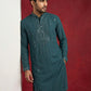 Men Japanese Imported Embroidered Kurta Set ( 65KP 5474Blue S ) [FF] [I-1]