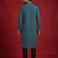 Men Japanese Imported Embroidered Kurta Set ( 65KP 5474Blue S ) [FF] [I-1]