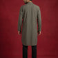 Men Japanese Imported Embroidered Kurta Set ( 65KP 5474Brown S ) [FF] [I-1]