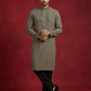 Men Japanese Imported Embroidered Kurta Set ( 65KP 5474Brown S ) [FF] [I-1]