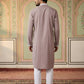 Men Japanese Fabric Embroidered Kurta Set ( 65KP 5475Magenta S )