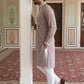 Men Japanese Fabric Embroidered Kurta Set ( 65KP 5475Magenta S )